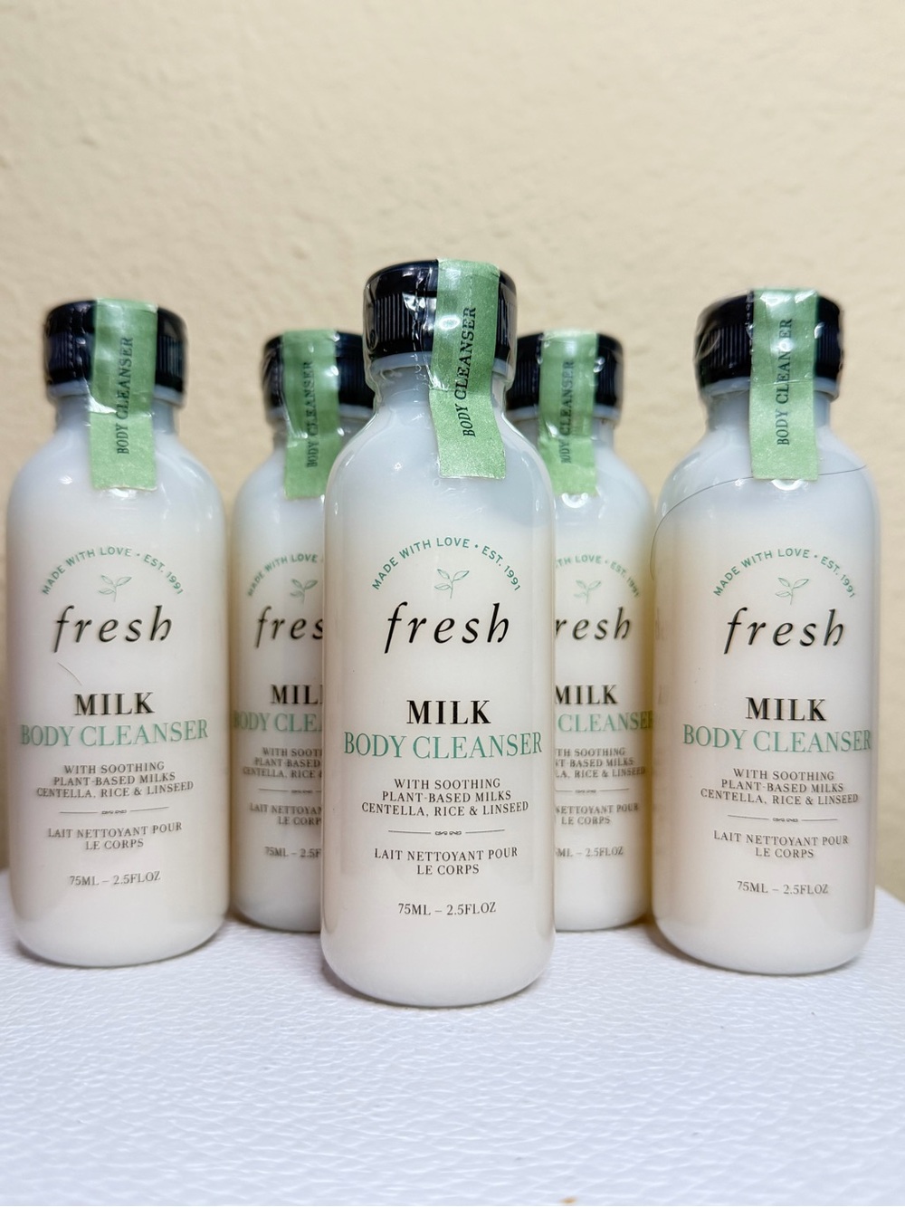 fresh Milk Body Cleanser - 5x 75ml each New all sealed